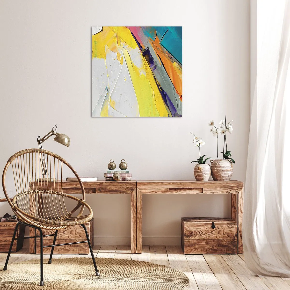 Schilderen op canvas - De anatomie van licht - 50x50 cm