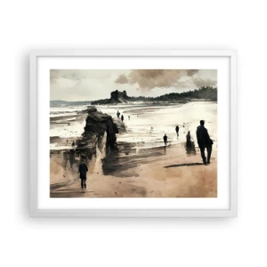 Poster in een witte lijst - Opgeroepen - 50x40 cm