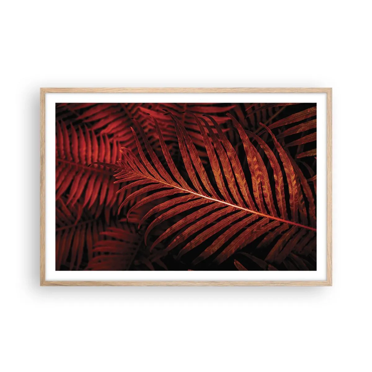 Een poster in een licht eiken lijst - De hitte van het leven - 91x61 cm