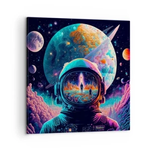 Schilderen op canvas - Filosofen hebben er niet van gedroomd - 50x50 cm