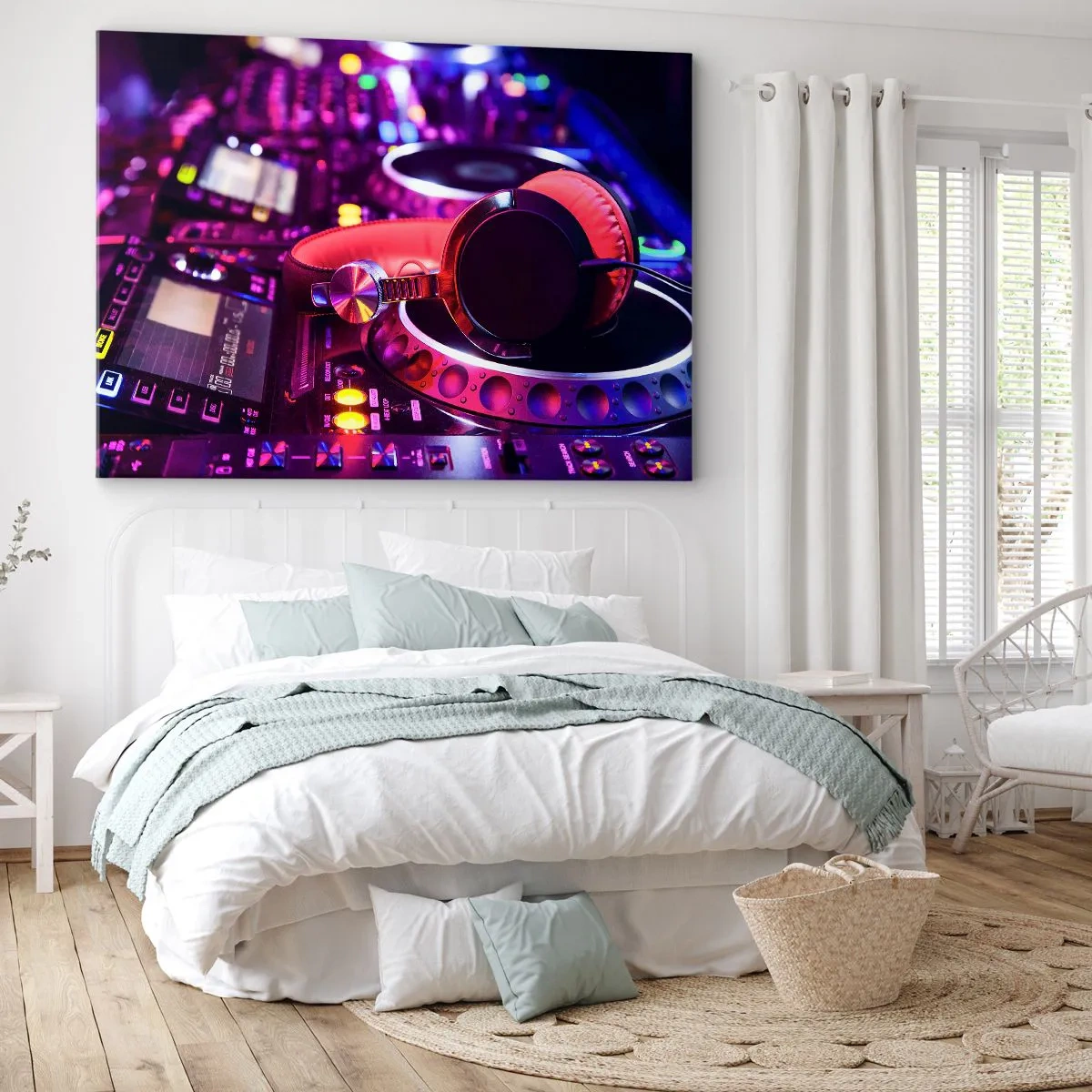 Schilderen op canvas - Voordat het plezier begint - 100x70 cm