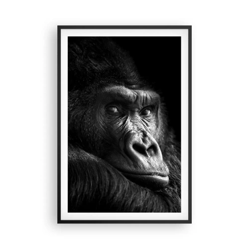 Poster in een zwarte lijst - En waar kijk je naar? - 61x91 cm