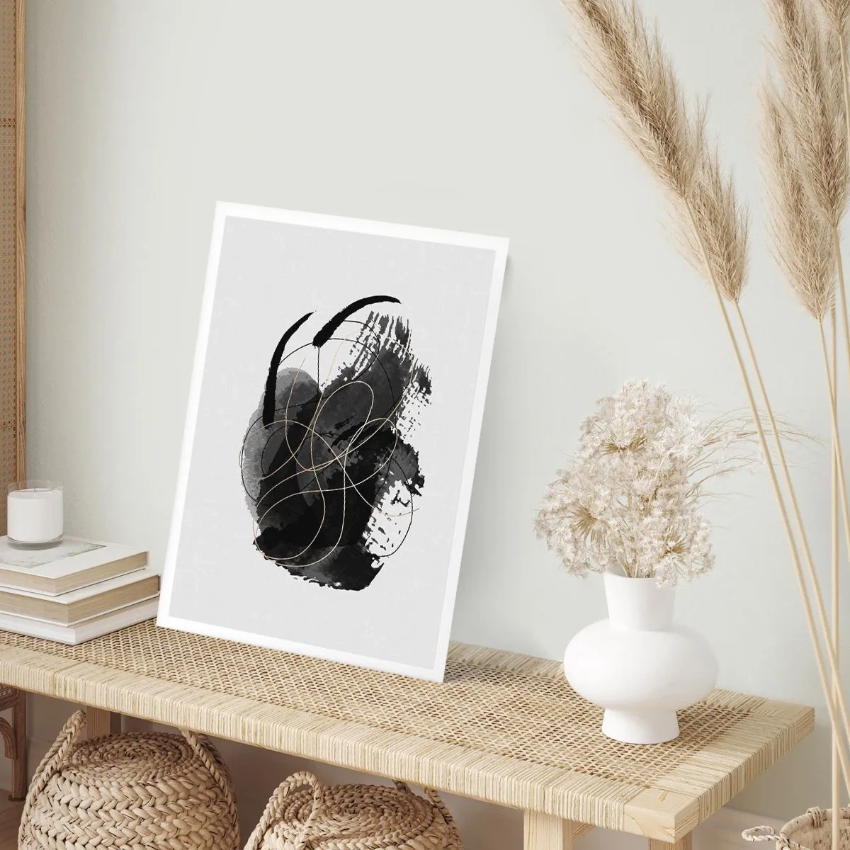 Poster - Gemaakt uit zwart - 40x50 cm