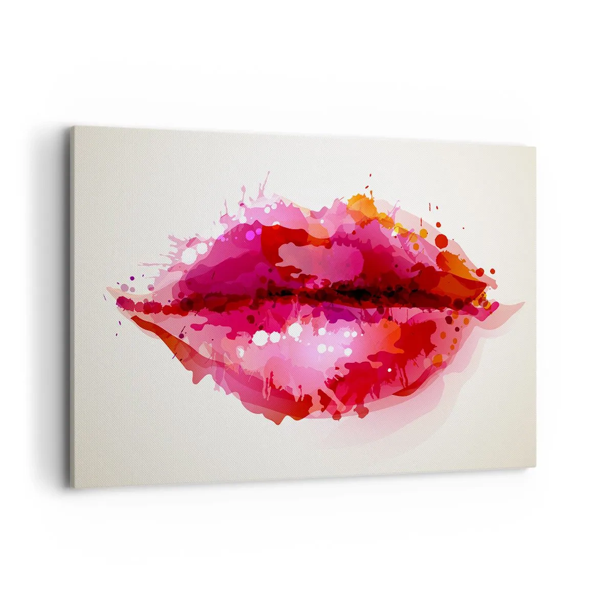 Schilderen op canvas - Een roodachtige tint rood - 120x80 cm