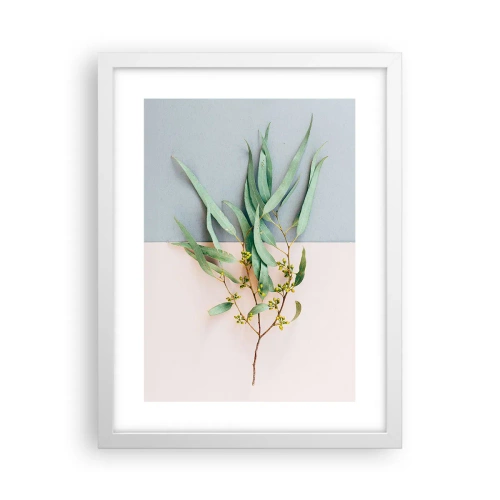 Poster in een witte lijst - Subtiliteit in pastelkleuren - 30x40 cm