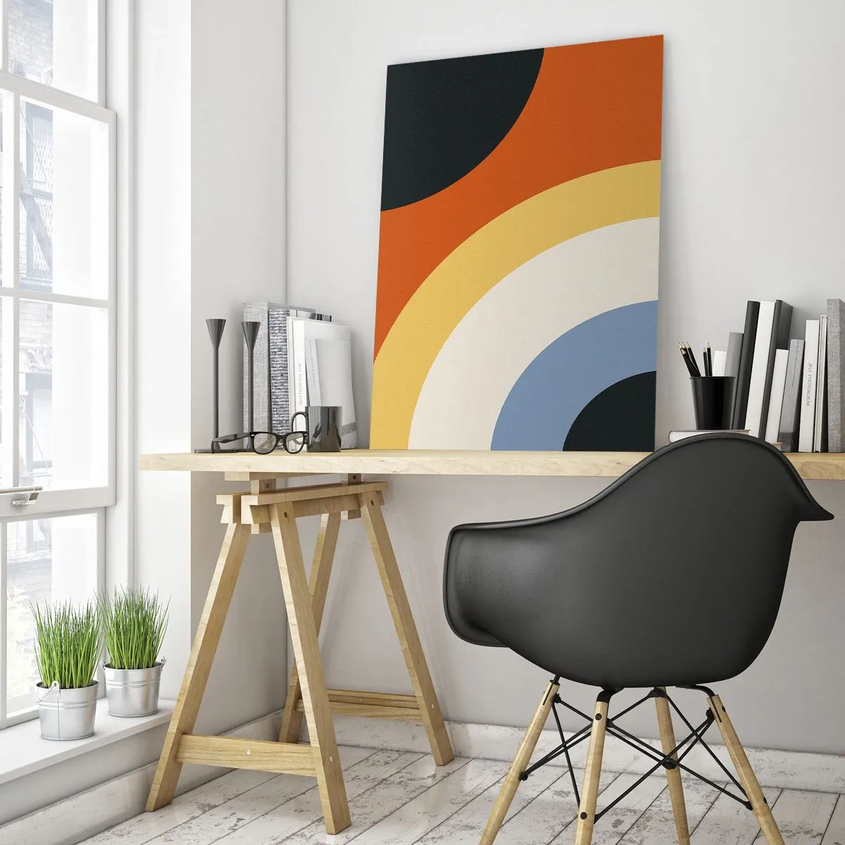 Schilderen op glas - Naar mezelf toe - 50x70 cm
