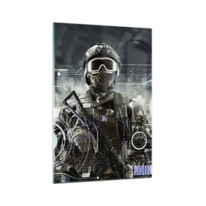 Schilderen op glas - Macht tot een macht verheven - 70x100 cm