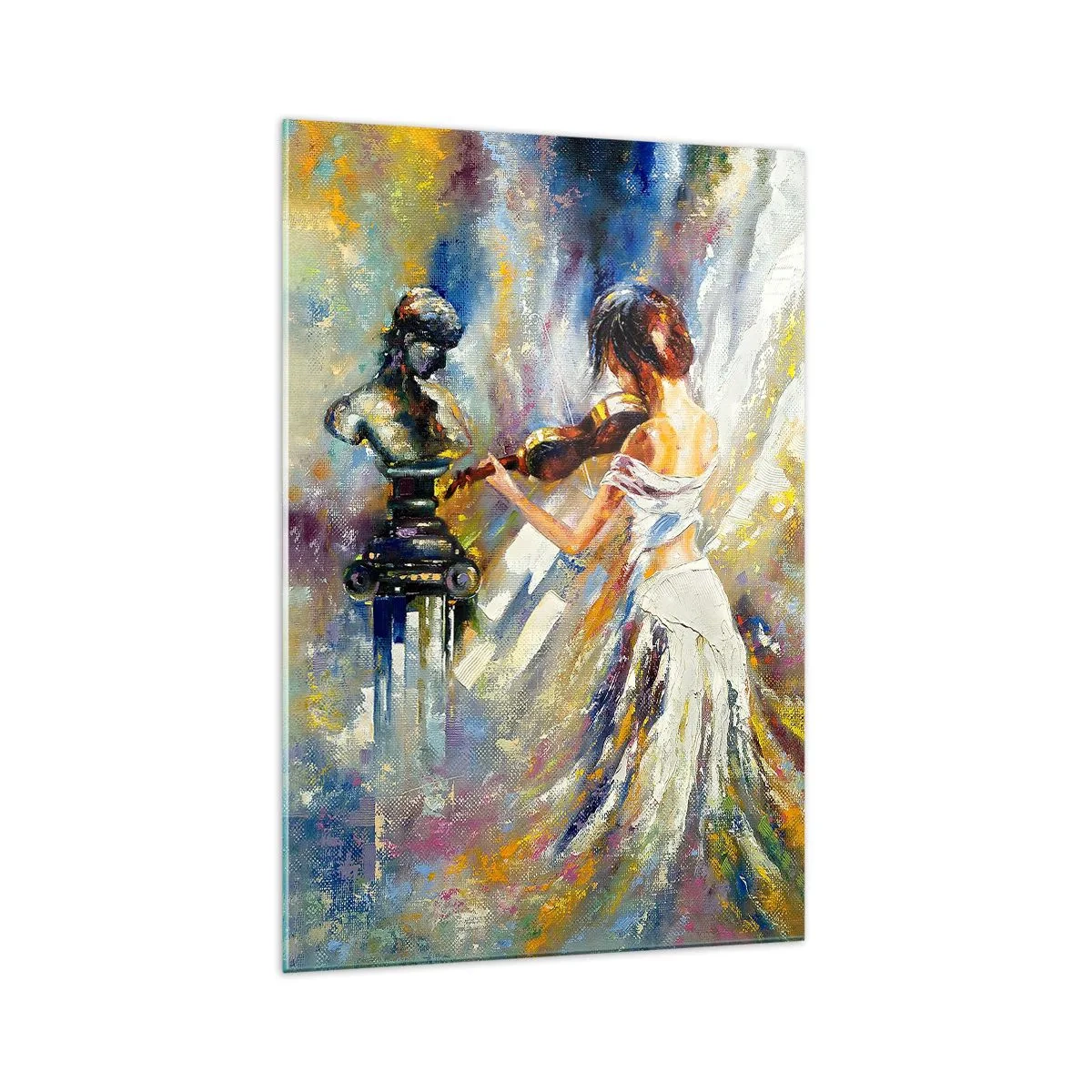 Schilderen op glas - Herleven met gevoel - 70x100 cm