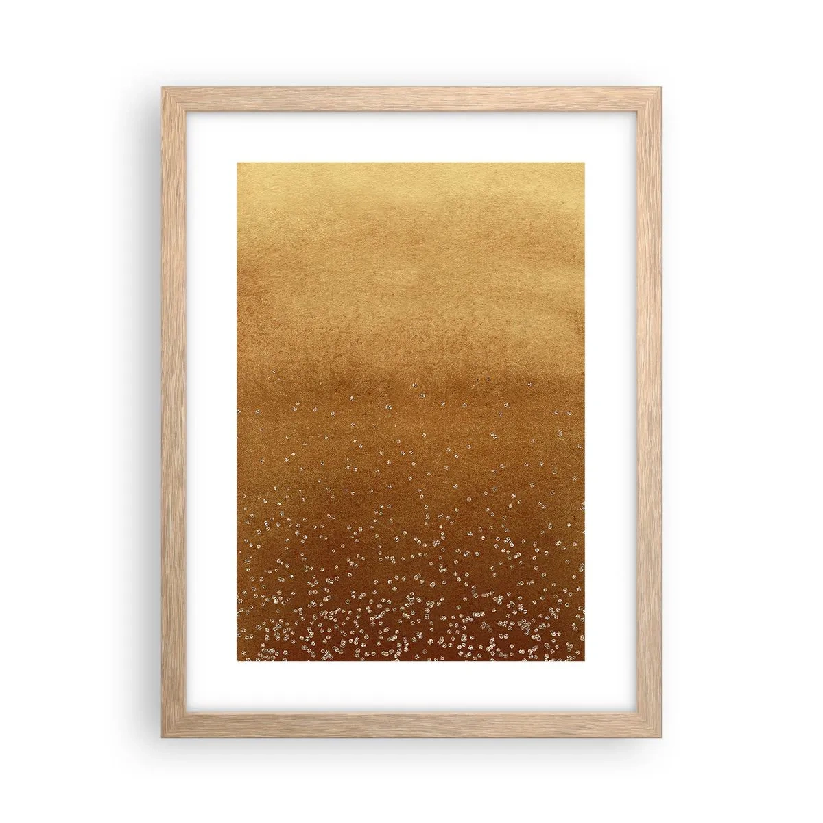 Een poster in een licht eiken lijst - De geboorte van het licht - 30x40 cm