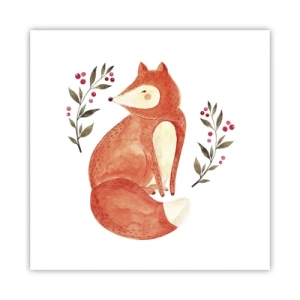 Poster - Kleine roodharige - 60x60 cm