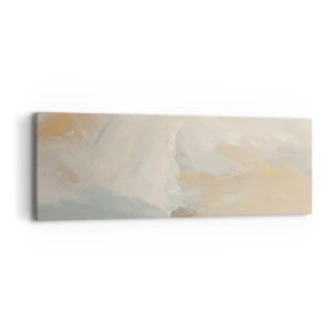 Schilderen op canvas - Abstractie – het land van zachtheid - 90x30 cm