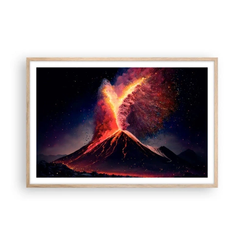 Een poster in een licht eiken lijst - Schoonheid en verschrikking - 91x61 cm