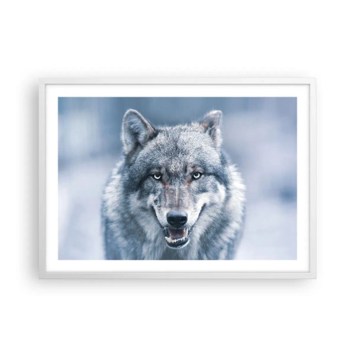 Poster in een witte lijst - Ga jij de uitdaging aan? - 70x50 cm