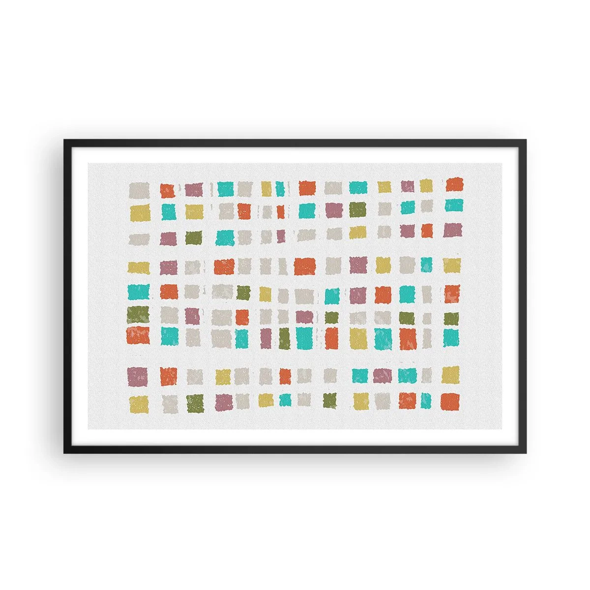 Poster in een zwarte lijst - Onbekend spel - 91x61 cm