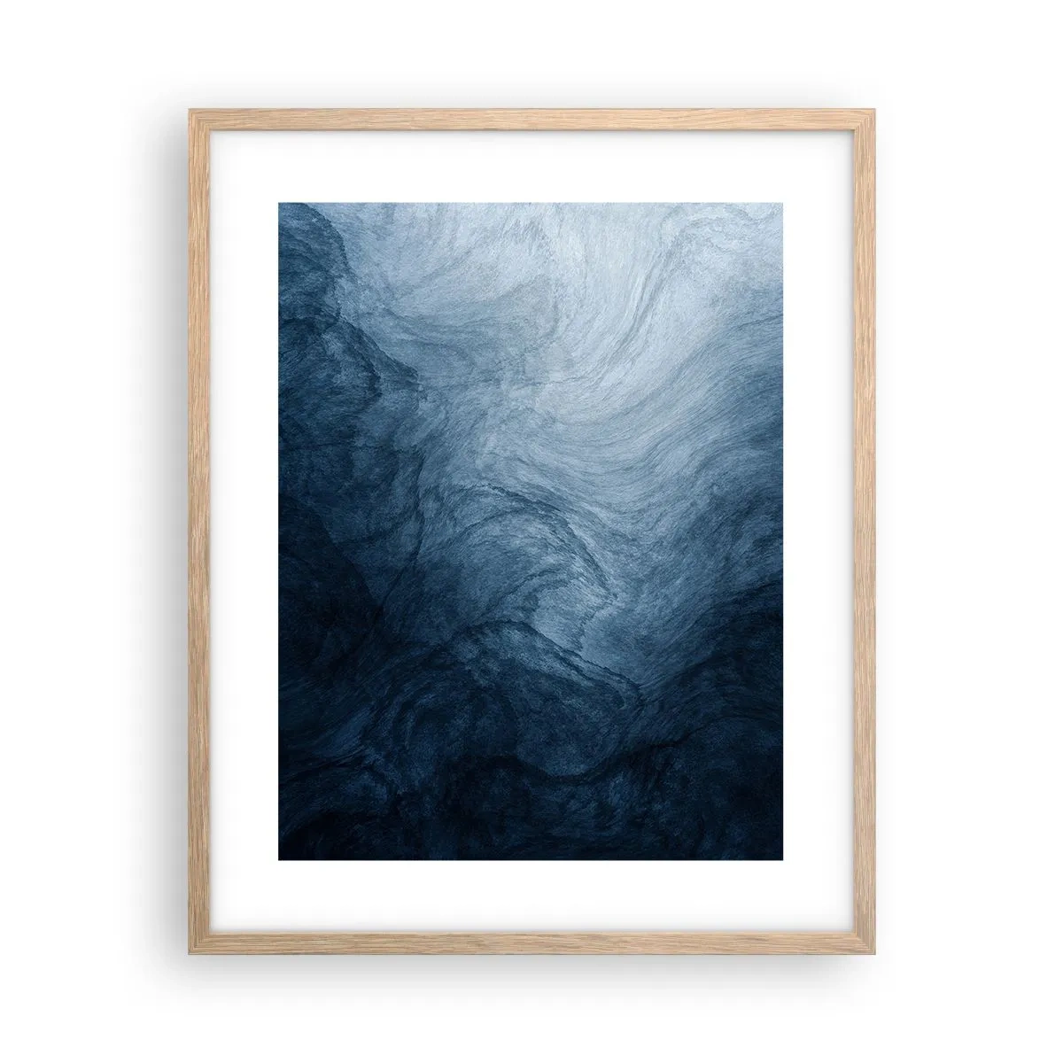 Een poster in een licht eiken lijst - diep reiken - 40x50 cm