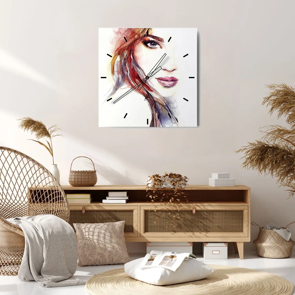 Wandklok - Klok - Vademecum - volg mij - 40x40 cm