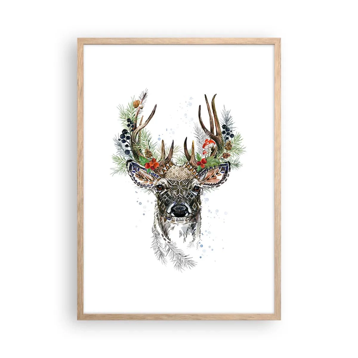 Een poster in een licht eiken lijst - In een feestelijk gewaad - 50x70 cm