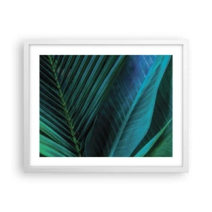 Poster in een witte lijst - De anatomie van groen - 50x40 cm