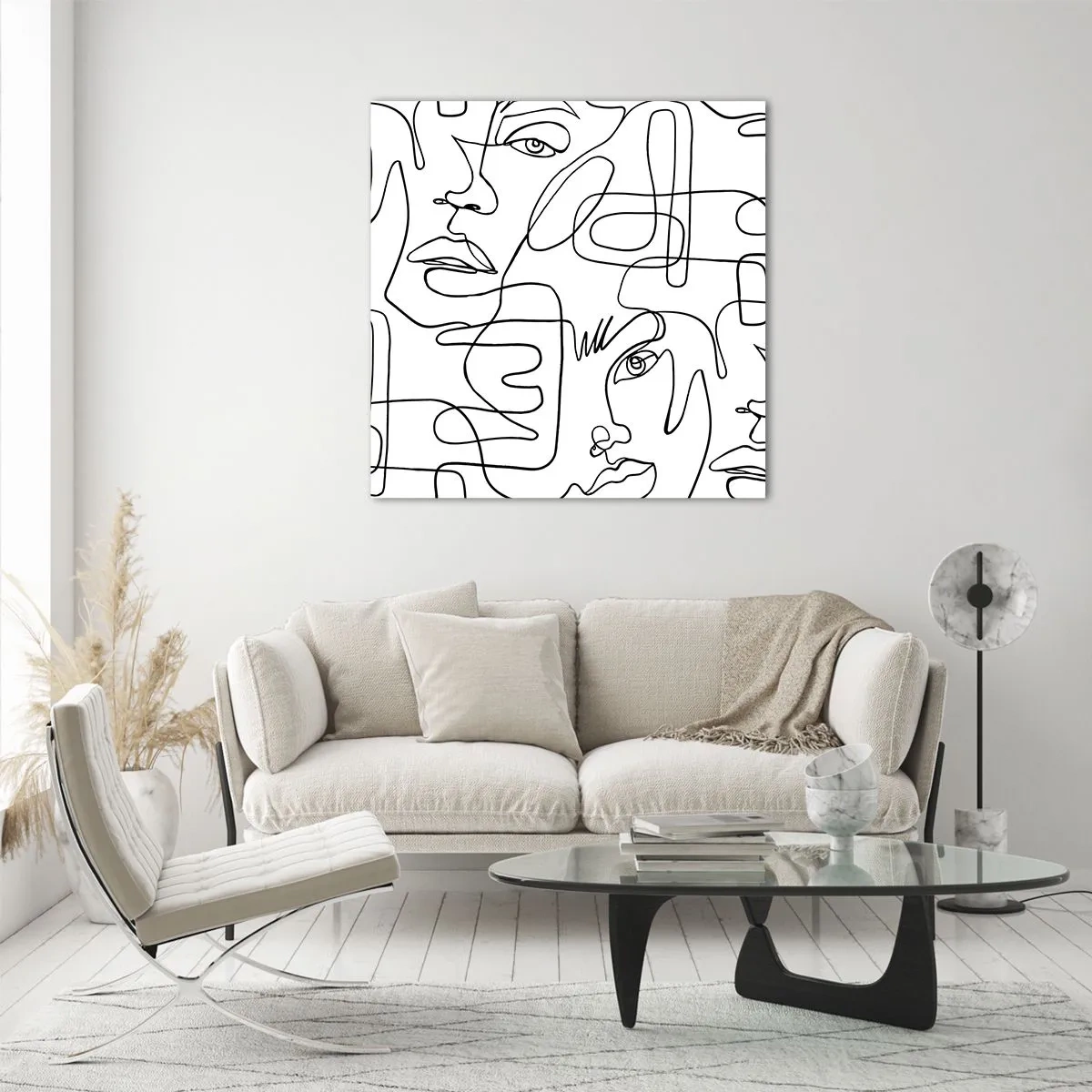 Schilderen op glas - In verwarde emoties - 30x30 cm