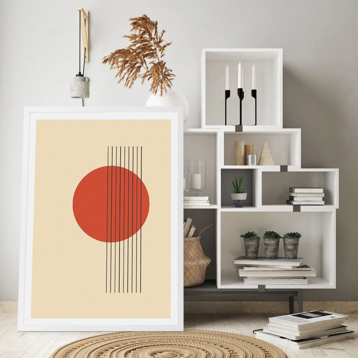 Poster in een witte lijst - Opnieuw en opnieuw en verder - 70x100 cm