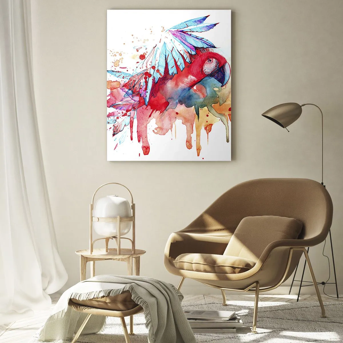 Schilderen op glas - . - 50x70 cm