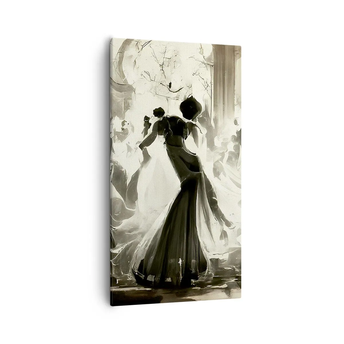 Schilderen op canvas - De grote maskerade - 55x100 cm