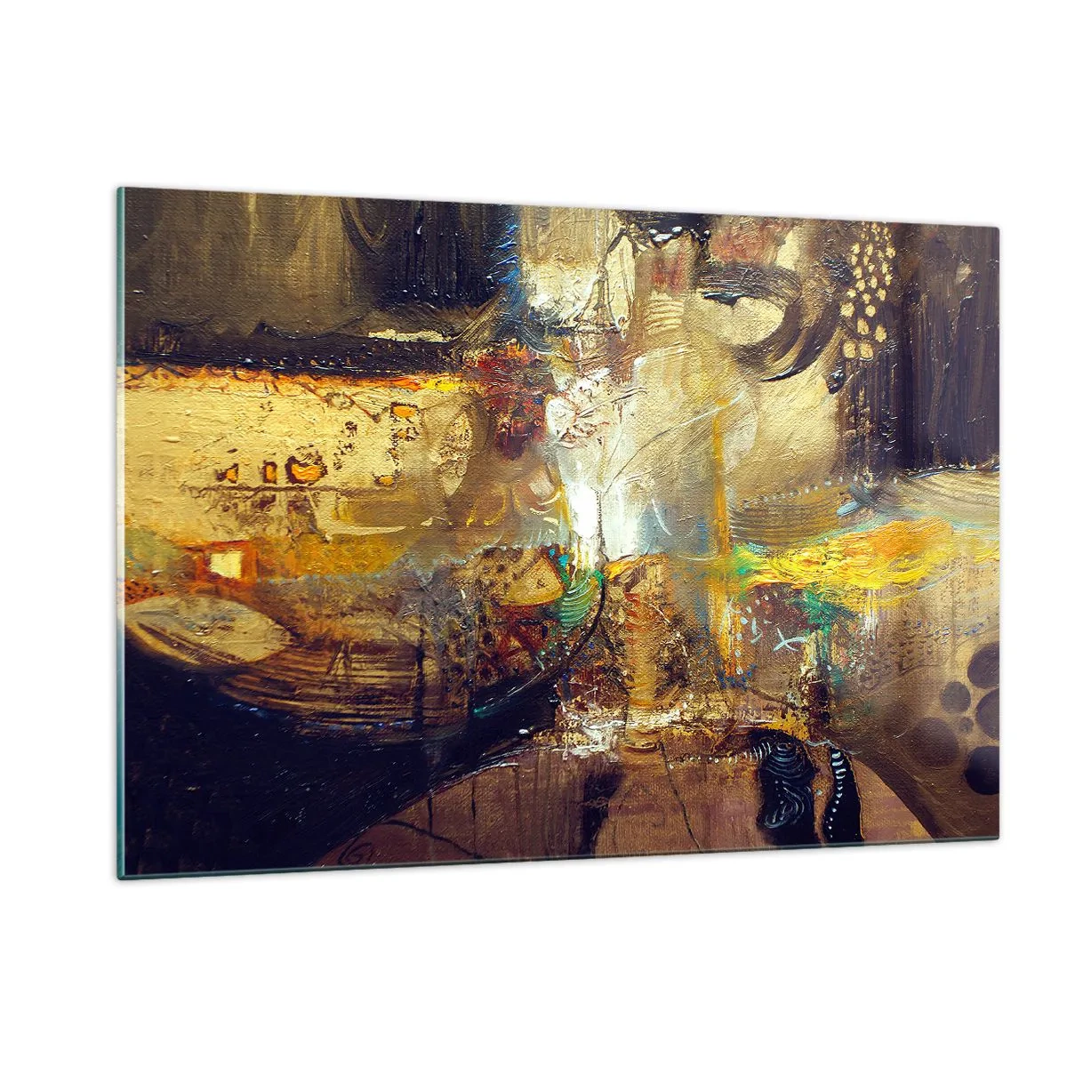Schilderen op glas - Koud, warmer, heet - 120x80 cm