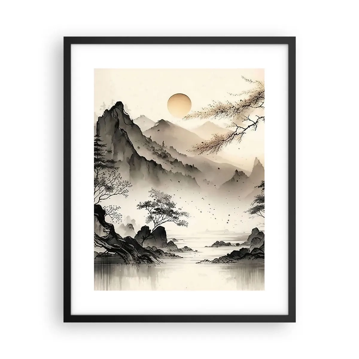 Poster in een zwarte lijst - De unieke charme van het Oosten - 40x50 cm
