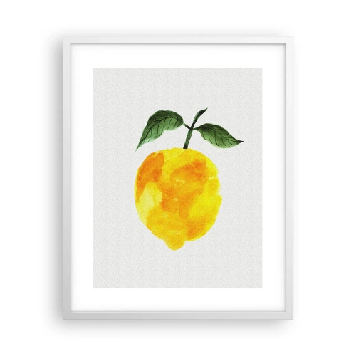 Poster in een witte lijst - Hoe proef je de zon? - 40x50 cm