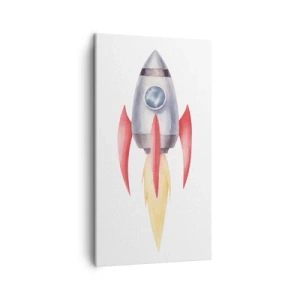 Schilderen op canvas - Hoger, sneller, verder - 45x80 cm