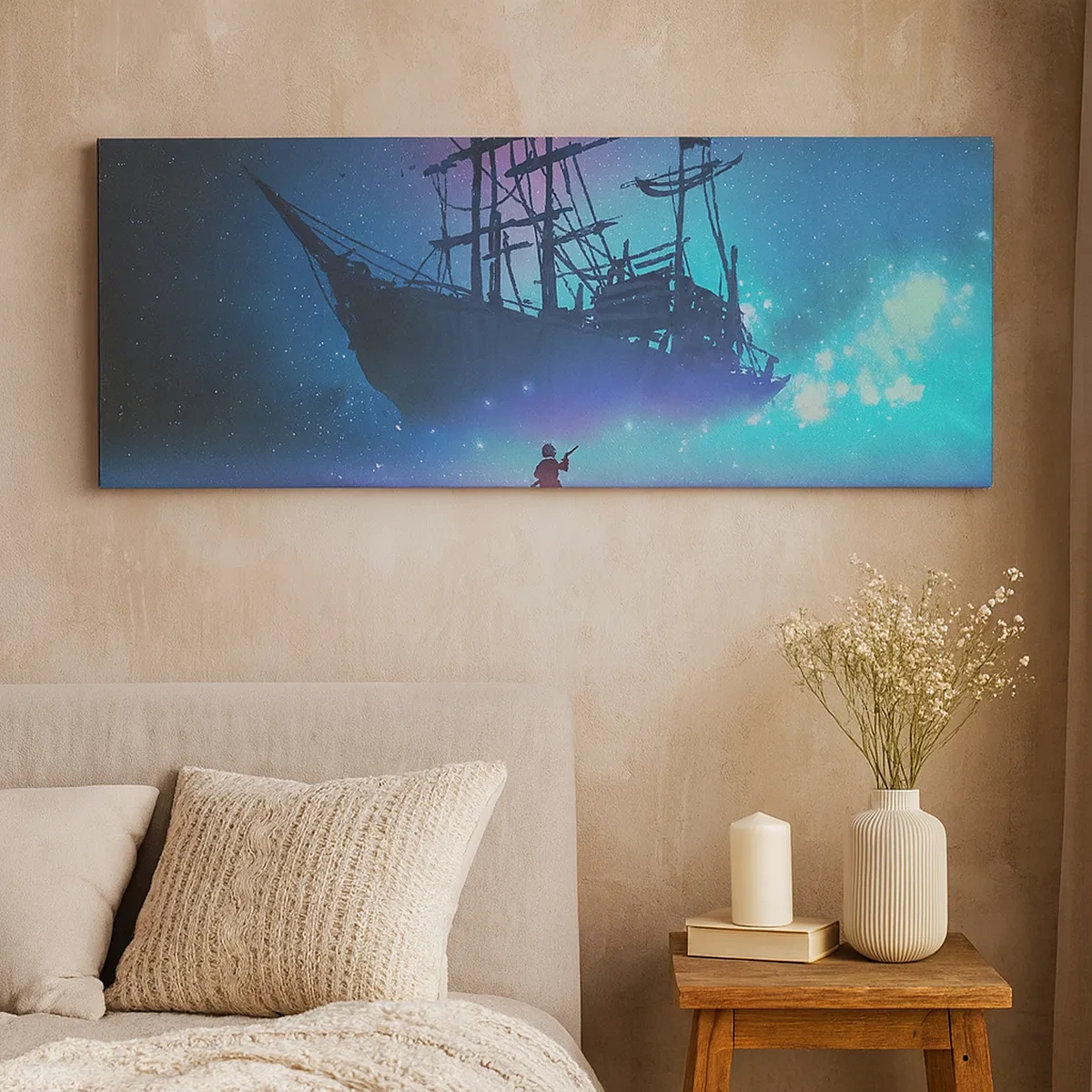 Schilderen op canvas - Ontmoeting met de mythe van de zee - 30x30 cm