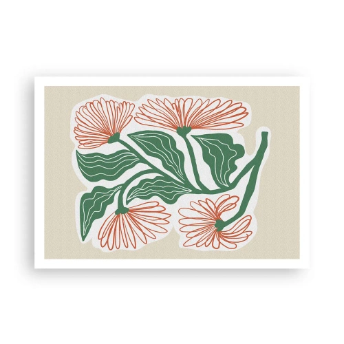 Poster - Folk en modern - 100x70 cm