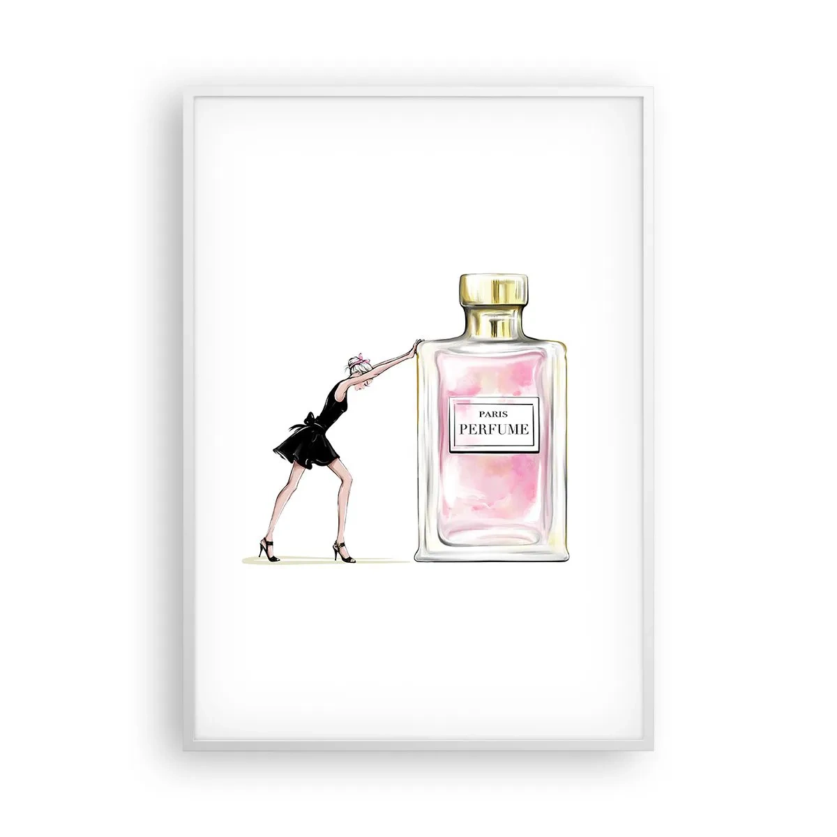 Poster in een witte lijst - De essentie van vrouwelijkheid - 70x100 cm