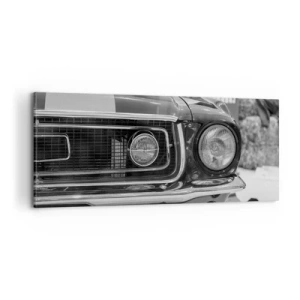 Schilderen op canvas - Hard rijden - 100x40 cm