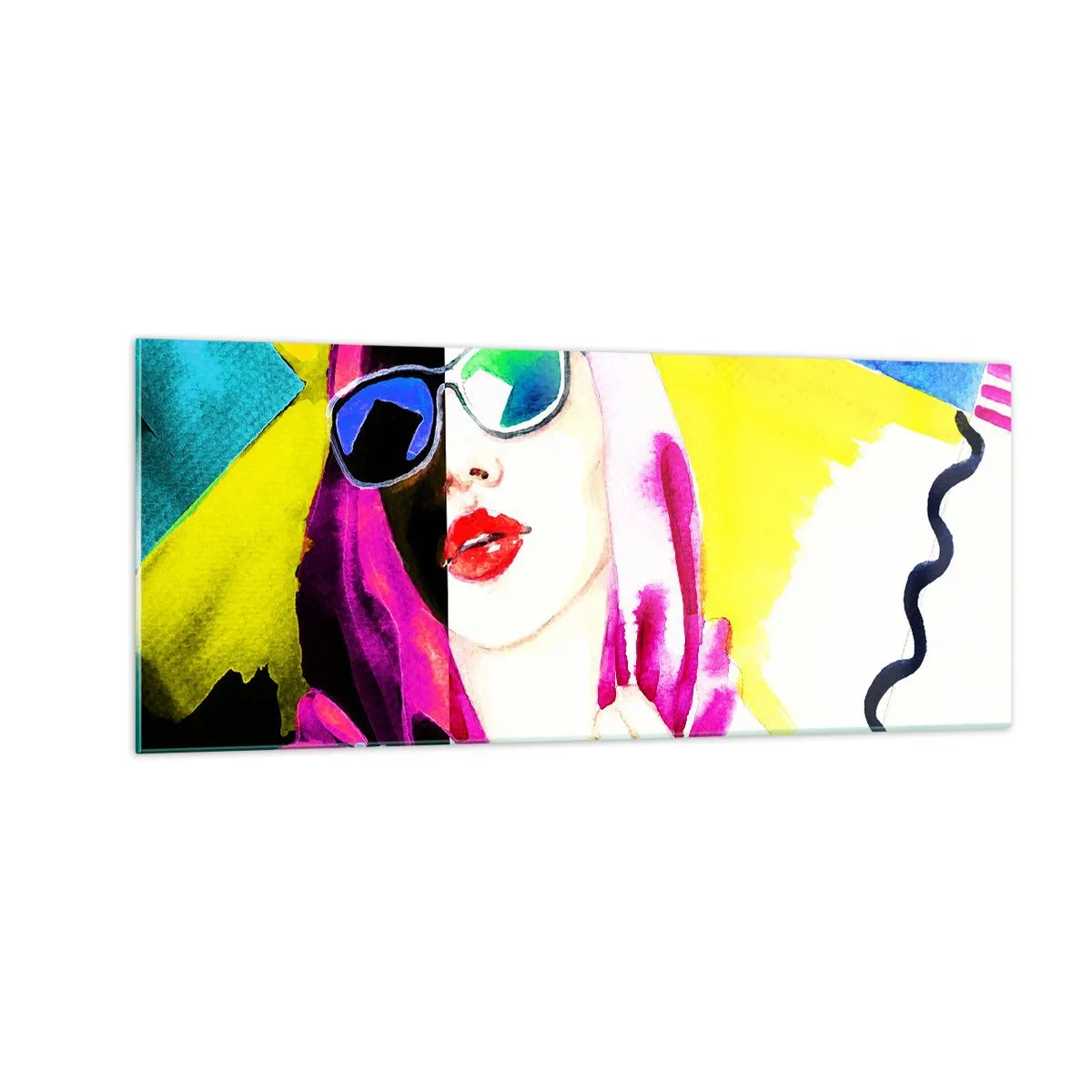 Schilderen op glas - Ik ben niet wit en ik ben niet zwart - 100x40 cm