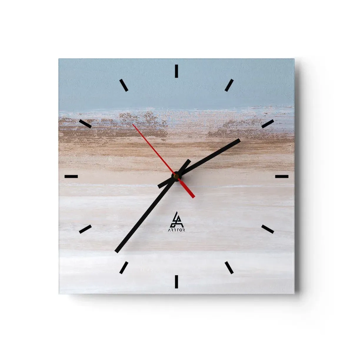 Wandklok - Klok - Dubbelzinnig landschap - 30x30 cm