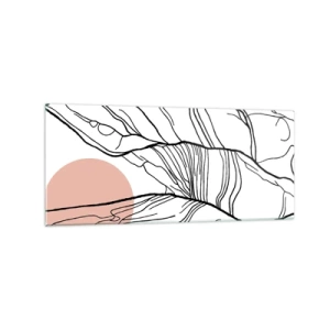 Schilderen op glas - In een web van twijgen - 120x50 cm