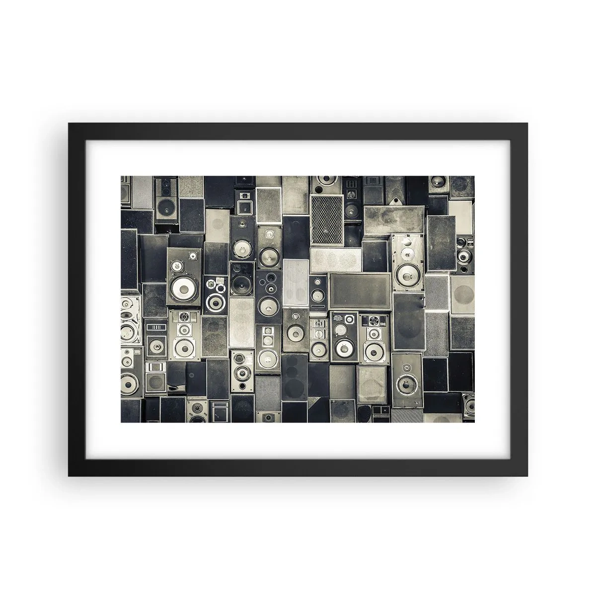 Poster in een zwarte lijst - En alles is goed - 40x30 cm