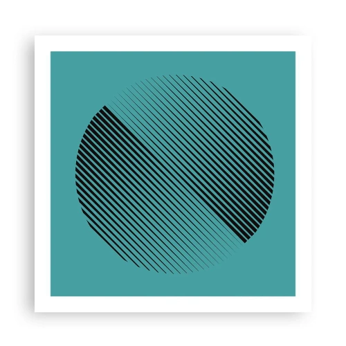 Poster - Cirkel – een geometrische variatie - 60x60 cm