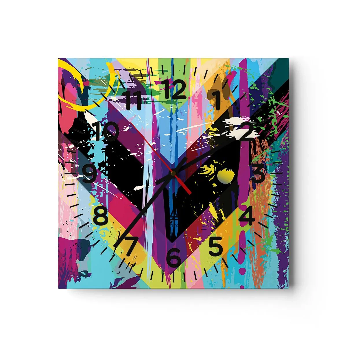 Wandklok - Klok - Van boven naar beneden - 30x30 cm