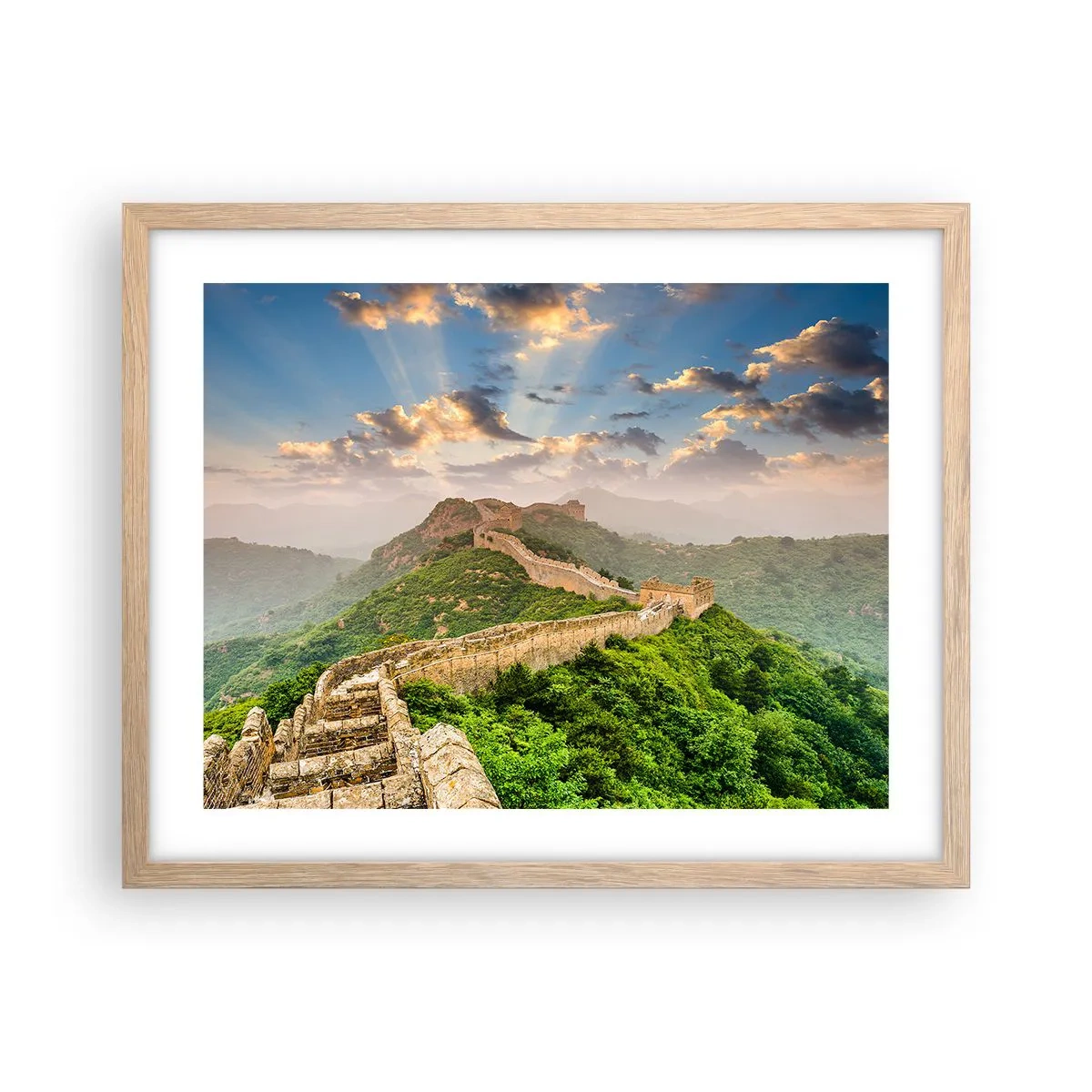 Een poster in een licht eiken lijst - Eeuwige grootheid - 50x40 cm