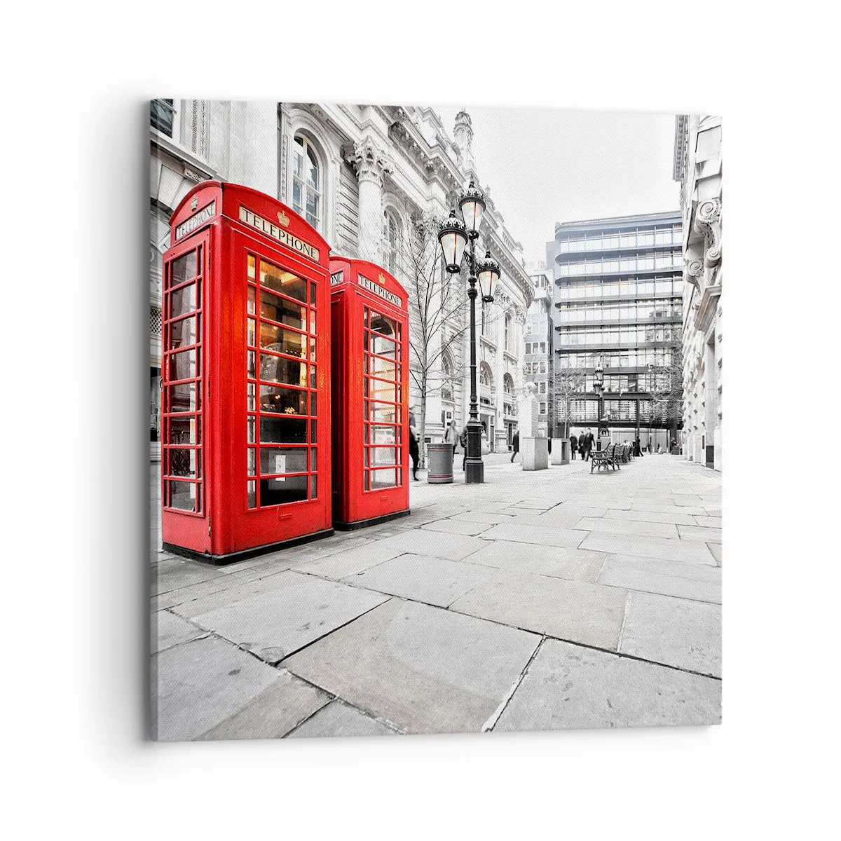 Schilderen op canvas - Welkom in Londen - 70x70 cm