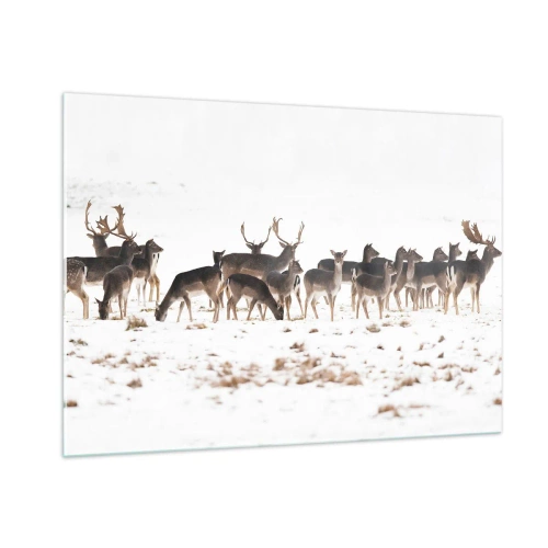 Schilderen op glas - De kerst komt eraan? - 100x70 cm