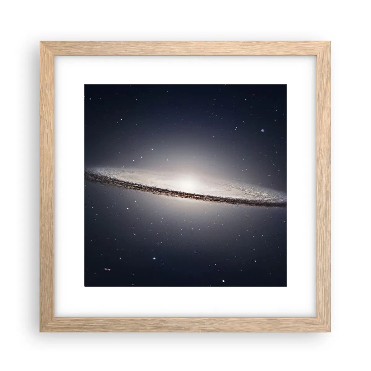 Een poster in een licht eiken lijst - Lang geleden, in een sterrenstelsel ver, ver weg... - 30x30 cm