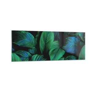 Schilderen op glas - In de groene menigte - 140x50 cm