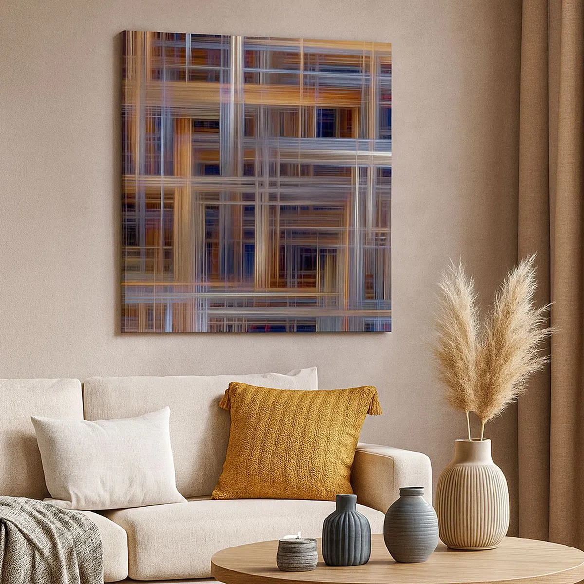 Schilderen op canvas - Geweven van licht - 30x30 cm