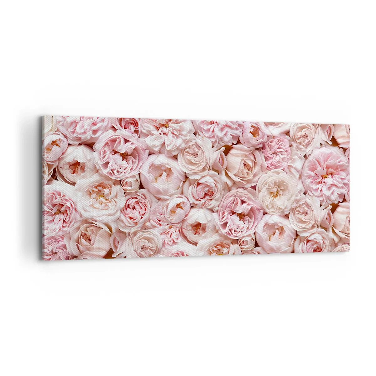 Schilderen op canvas - Een bed van rozen - 100x40 cm