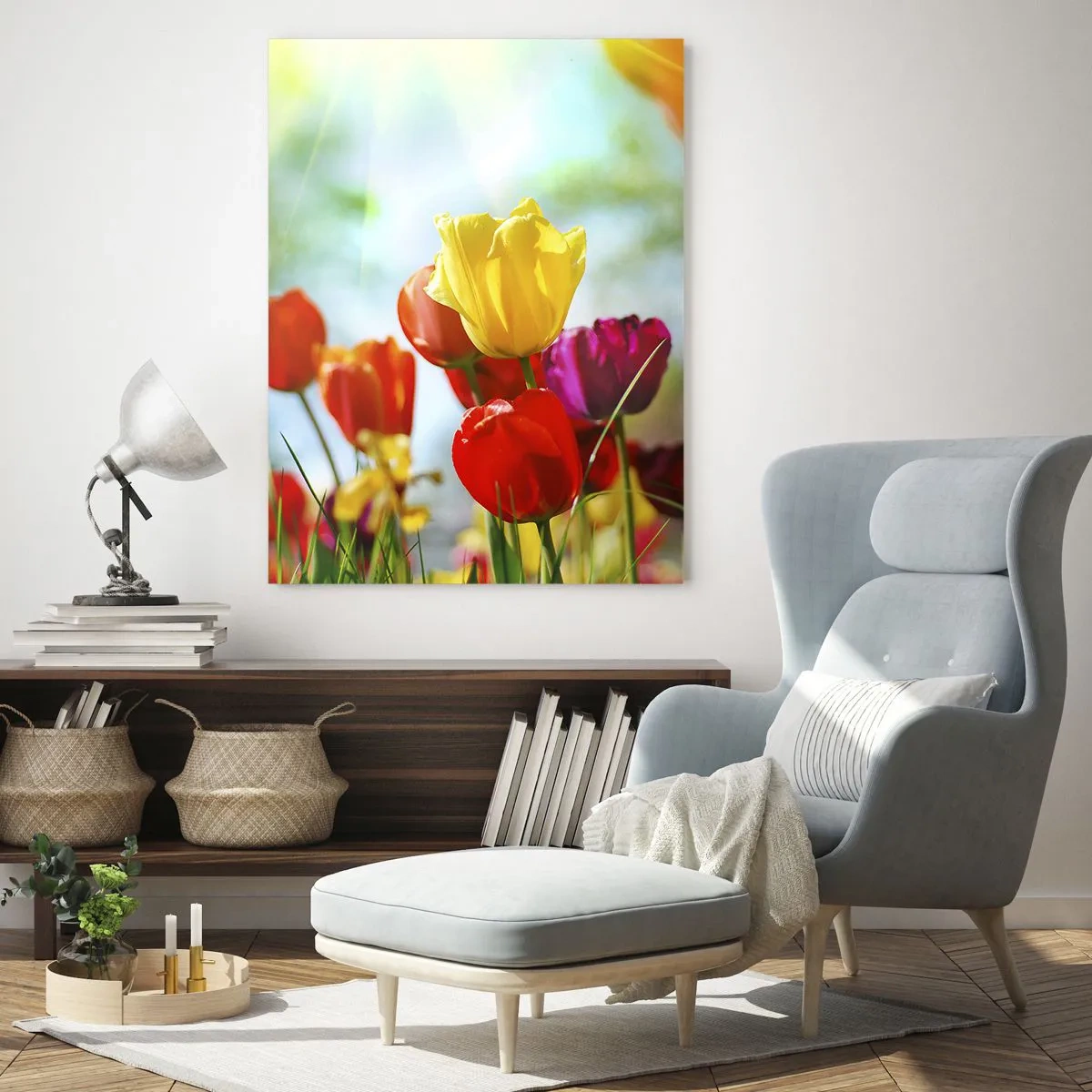 Schilderen op glas - Alle kleuren van de zon - 50x70 cm