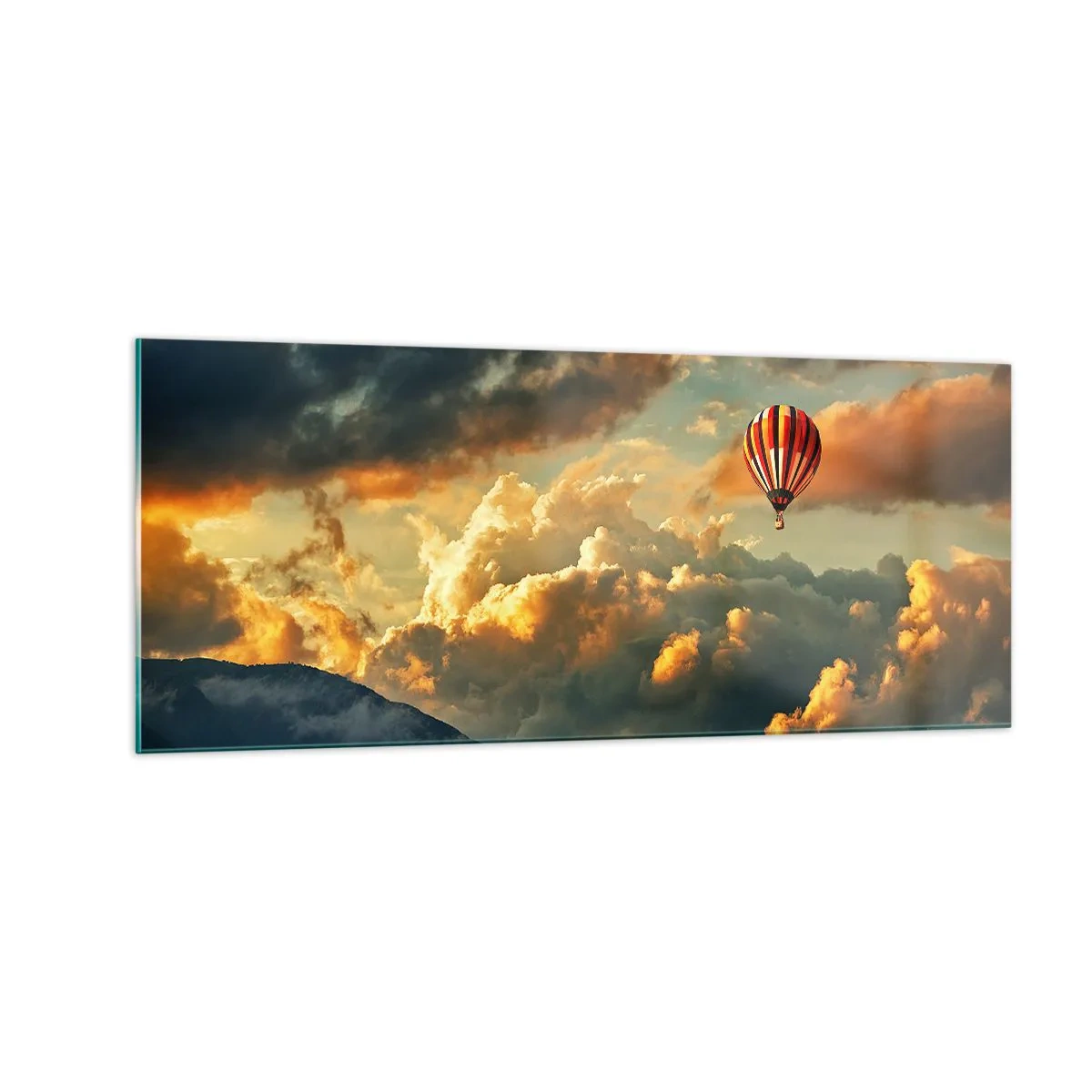 Schilderen op glas - Ik vlieg omdat ik dat wil - 100x40 cm