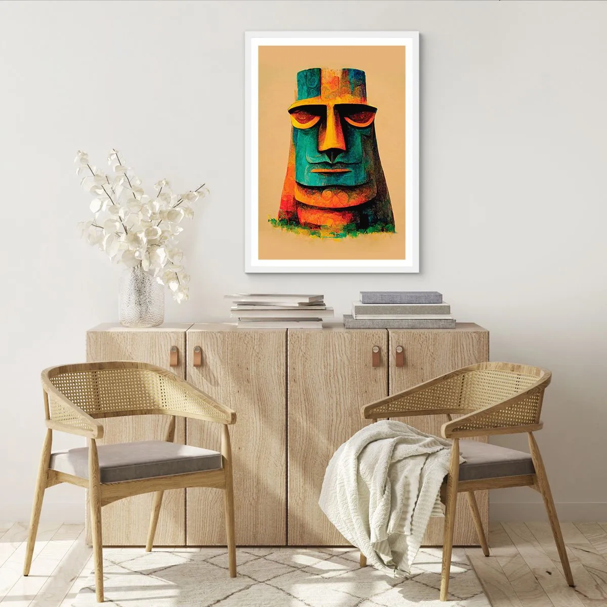 Poster in een witte lijst - Statig, toch lief - 61x91 cm